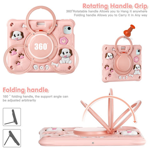 For iPad Air 11 (2025) / (2024) / Air (2022) / (2020) / Pro 11 (2022) / (2021) / (2020) / (2018) Case with Shoulder Strap Kickstand