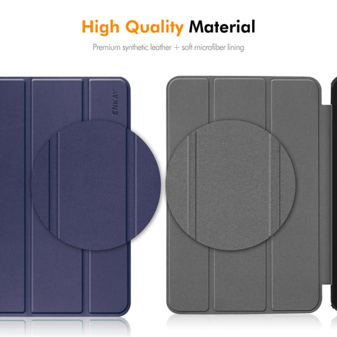 ENKAY HAT PRINCE For Samsung Galaxy Tab S9+ / Galaxy Tab S9 FE+ / Galaxy Tab S10+  Tri-Fold Stand Tablet Case PU Leather+TPU Smart Cover with Pencil Holder
