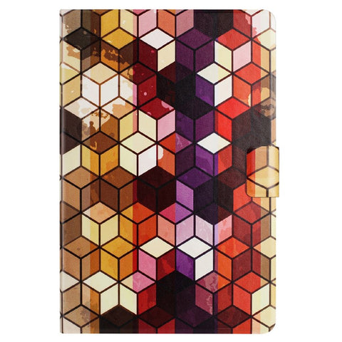 For iPad Pro 11 (2025) / 11 (2024) Case Pattern Printed Stand Litchi Texture Leather Tablet Cover with Card Slots