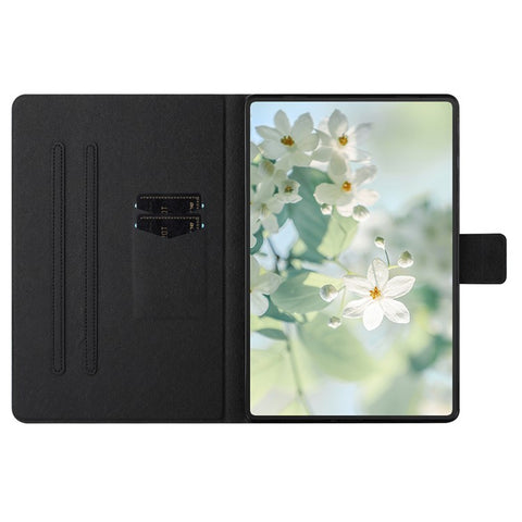 For iPad Pro 11 (2025) / 11 (2024) Case Pattern Printed Stand Litchi Texture Leather Tablet Cover with Card Slots