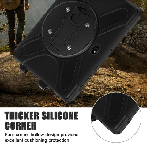 For Samsung Galaxy Tab Active5 Pro X350 / X356B / Active Pro T540 / T545 / T547 / Active4 Pro T630 / T636 Case Kickstand PC+Silicone Tablet Cover