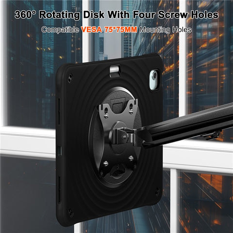 Kickstand Case for iPad Air 11 (2026) / (2025) / (2024) / Air (2022) / (2020) / Pro 11 (2022) / (2021) / (2020) / (2018) PC+Silicone+TPU Tablet Cover