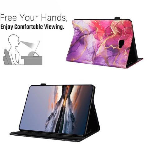 For Samsung Galaxy Tab A 10.1 (2016) T580 Case Pattern Leather Tablet Cover with Auto Sleep / Wake, Card Holder