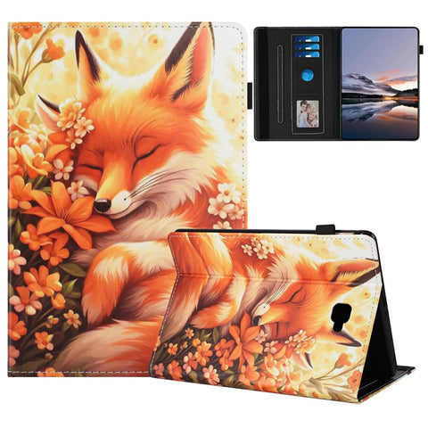 For Samsung Galaxy Tab A 10.1 (2016) T580 Case Pattern Leather Tablet Cover with Auto Sleep / Wake, Card Holder