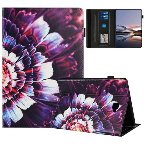For Samsung Galaxy Tab A 10.1 (2016) T580 Case Pattern Leather Tablet Cover with Auto Sleep / Wake, Card Holder