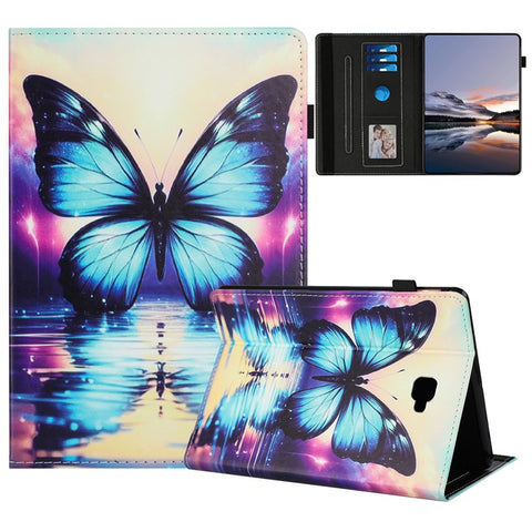 For Samsung Galaxy Tab A 10.1 (2016) T580 Case Pattern Leather Tablet Cover with Auto Sleep / Wake, Card Holder