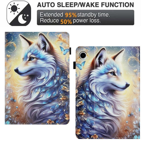 Tablet Case For Huawei Enjoy Tablet 2 / MatePad T 10 / T 10S / Honor Pad 6 Pattern Leather Cover with Card Holder