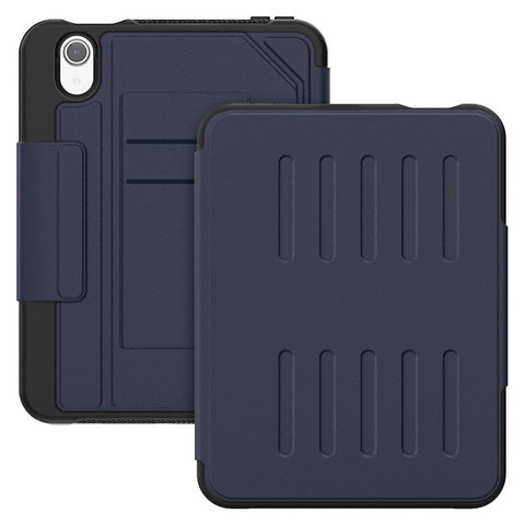 For iPad mini (2024)  /  (2021) Case with Card Slots PC + TPU + PU U-Shape Stand Tablet Cover