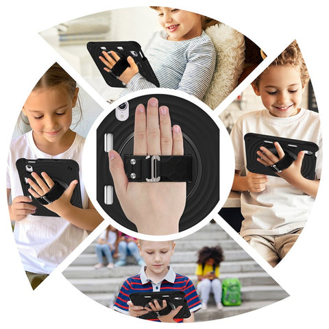 For iPad mini (2024) / (2021) Case Kickstand PC + Silicone + TPU Tablet Cover