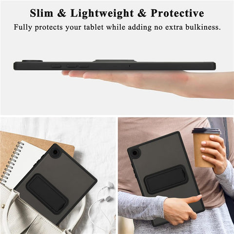 For Samsung Galaxy Tab A8 10.5 (2022) / (2021) Case with Kickstand TPU + PC Skin-Touch Tablet Cover