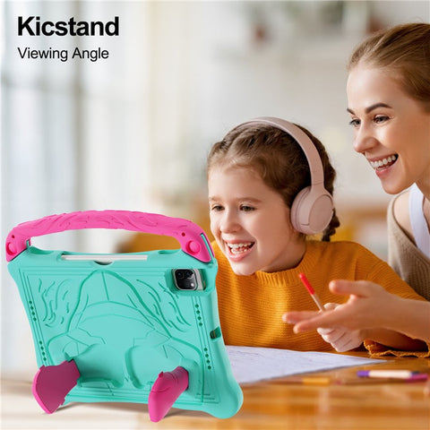 EVA Case For iPad Air 11 (2025) / (2024) / Pro 11 (2025) / 11 (2024) / iPad (2025) / 10.9 (2022) Boxing Style Tablet Cover with Handle Kickstand