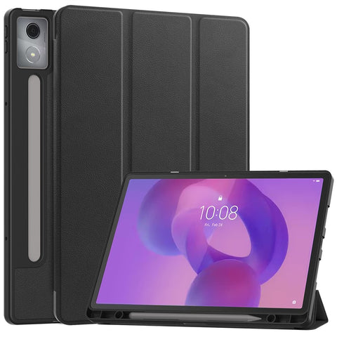 For Lenovo Idea Tab Pro Case Tri-Fold Stand Leather + PC Tablet Cover with Pen Holder