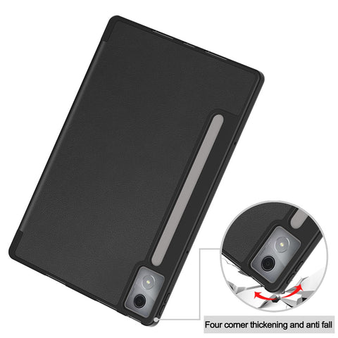 For Lenovo Idea Tab Pro Case Tri-Fold Stand Leather + PC Tablet Cover with Pen Holder