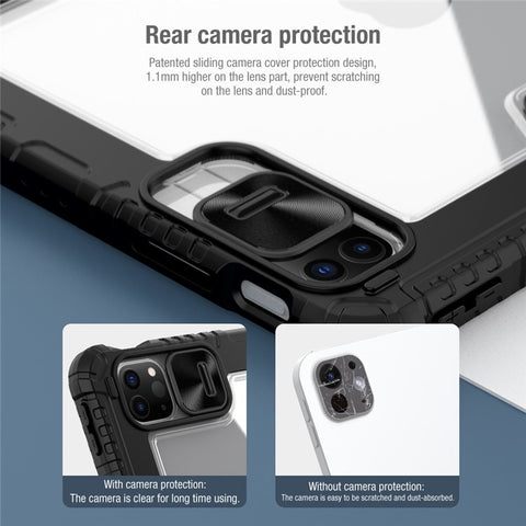 NILLKIN Bumper Case Pro for iPad Air 11 (2025) / (2024) / Air (2022) / (2020) / iPad Pro 11 (2022) / (2021) / (2020) Leather Cover