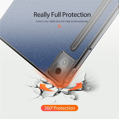 DUX DUCIS For Lenovo Idea Tab Pro Case  Domo Series Tri-fold Stand PU Leather Protective Tablet Cover
