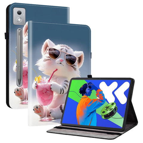 Leather Case For Lenovo Idea Tab Pro  /  Tab P12 Pro 12.7 2025  /  Xiaoxin Pad Pro 12.7 (2025) Pattern Printed Stand Tablet Cover