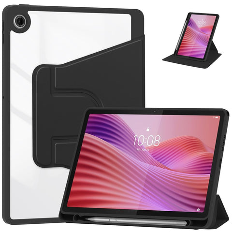 For Lenovo Tab TB311FU Case 360° Rotary Stand PU Leather+Acrylic Tablet Cover (Without Keyboard)