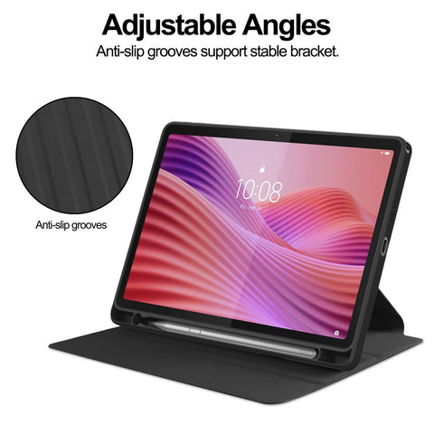 For Lenovo Tab TB311FU Case 360° Rotary Stand PU Leather+Acrylic Tablet Cover (Without Keyboard)