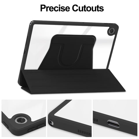 For Lenovo Tab TB311FU Case 360° Rotary Stand PU Leather+Acrylic Tablet Cover (Without Keyboard)