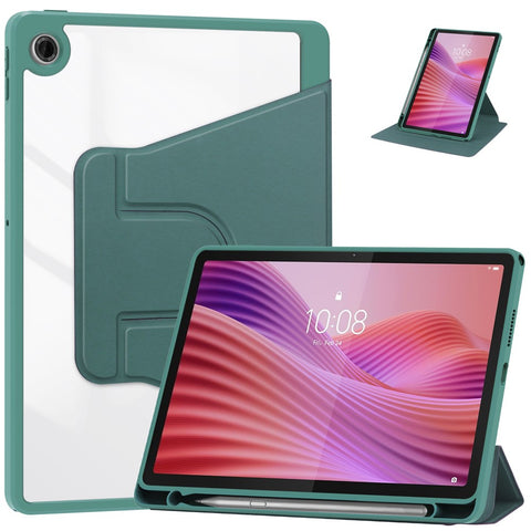For Lenovo Tab TB311FU Case 360° Rotary Stand PU Leather+Acrylic Tablet Cover (Without Keyboard)