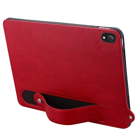 For Lenovo Tab K10C / Tab E10C Case Hand Strap Kickstand Leather Tablet Cover