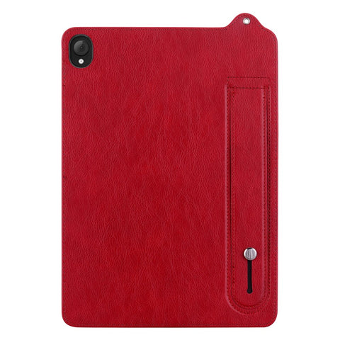 For Lenovo Tab K10C / Tab E10C Case Hand Strap Kickstand Leather Tablet Cover