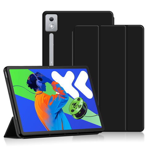For Lenovo Idea Tab Pro / Xiaoxin Pad Pro 12.7 (2025) Case PU Leather TPU Back Trifold Stand Tablet Cover