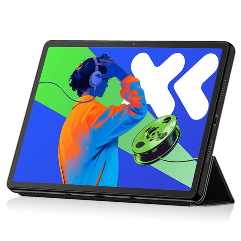 For Lenovo Idea Tab Pro / Xiaoxin Pad Pro 12.7 (2025) Case PU Leather TPU Back Trifold Stand Tablet Cover