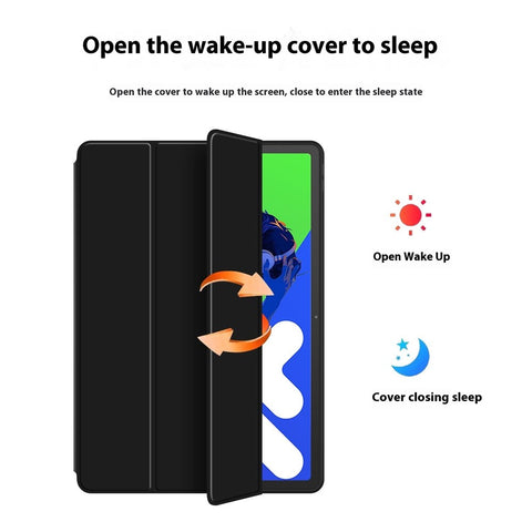 For Lenovo Idea Tab Pro / Xiaoxin Pad Pro 12.7 (2025) Case PU Leather TPU Back Trifold Stand Tablet Cover