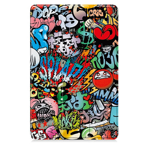 For Samsung Galaxy Tab S10 FE+ Case Pattern Print Leather Stand Tablet Cover