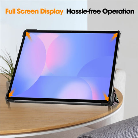 For Samsung Galaxy Tab S10 FE+ Case Pattern Print Leather Stand Tablet Cover