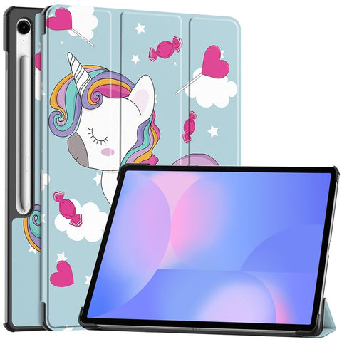 For Samsung Galaxy Tab S10 FE+ Case Pattern Print Leather Stand Tablet Cover