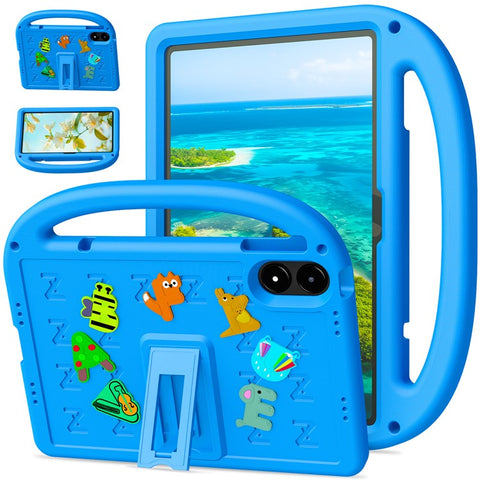 Tablet Case For Xiaomi Redmi Pad Pro / Pad Pro 5G  /  Poco Pad 5G  /  4G Kickstand Case Cartoon Design Anti-Drop EVA+PC Tablet Cover with Strap for Kids
