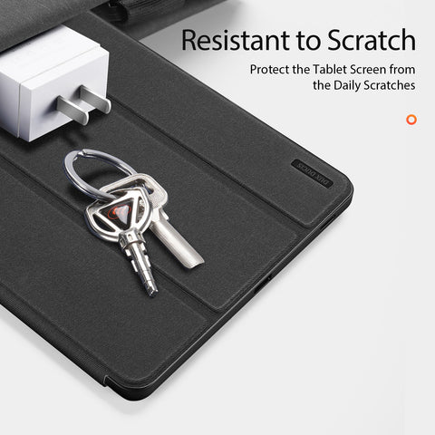 DUX DUCIS For Samsung Galaxy Tab S10 FE+ Case  Domo Series Tri-fold Stand PU Leather Tablet Cover