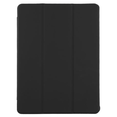 For Samsung Galaxy Tab S10 FE+ Case Skin-Touch Tri-Fold Stand PU Leather TPU Acrylic Clear Tablet Cover