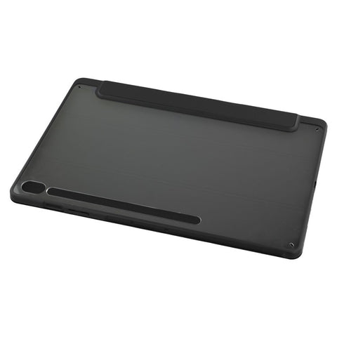 For Samsung Galaxy Tab S10 FE+ Case Skin-Touch Tri-Fold Stand PU Leather TPU Acrylic Clear Tablet Cover
