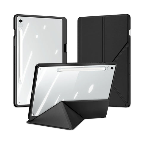 DUX DUCIS For Samsung Galaxy Tab S10 FE+ Case  Magi Series Detachable Origami Stand Leather+PC+TPU Clear Back Cover