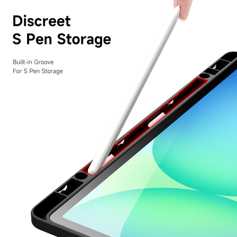 DUX DUCIS For Samsung Galaxy Tab S10 FE+ Case  Magi Series Detachable Origami Stand Leather+PC+TPU Clear Back Cover