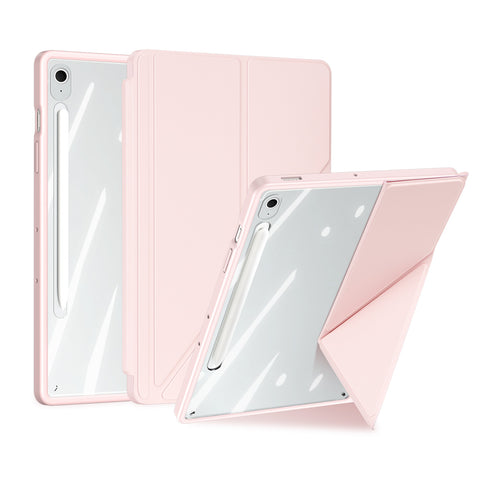 DUX DUCIS For Samsung Galaxy Tab S10 FE+ Case  Magi Series Detachable Origami Stand Leather+PC+TPU Clear Back Cover