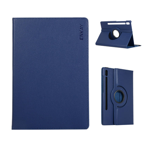 ENKAY HAT PRINCE For Samsung Galaxy Tab S9 FE / Galaxy Tab S9 / Galaxy Tab S10 FE Tablet Case   Litchi Texture PU Leather Cover Stand