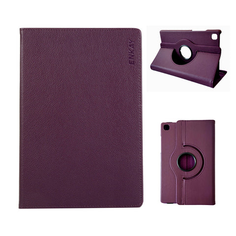 ENKAY HAT PRINCE For Samsung Galaxy Tab A7 Lite 8.7-inch Tablet Case   Litchi Texture PU Leather Cover Stand