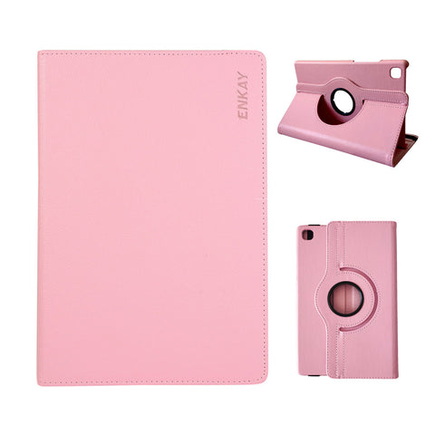 ENKAY HAT PRINCE For Samsung Galaxy Tab A7 Lite 8.7-inch Tablet Case   Litchi Texture PU Leather Cover Stand