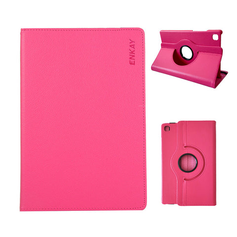 ENKAY HAT PRINCE For Samsung Galaxy Tab A7 Lite 8.7-inch Tablet Case   Litchi Texture PU Leather Cover Stand