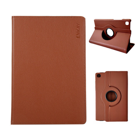 ENKAY HAT PRINCE For Samsung Galaxy Tab A7 Lite 8.7-inch Tablet Case   Litchi Texture PU Leather Cover Stand