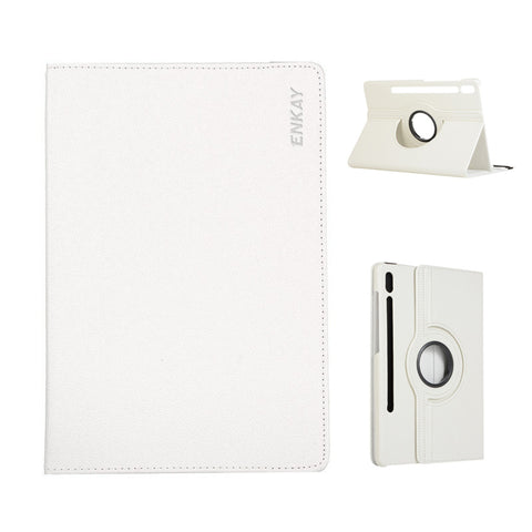 ENKAY HAT PRINCE For Samsung Galaxy Tab S9 Ultra / Galaxy Tab S8 Ultra / Galaxy Tab S10 Ultra Tablet Case   Litchi Texture PU Leather Cover Stand