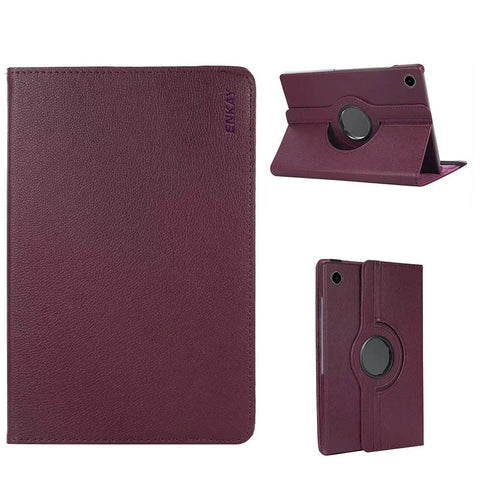 ENKAY HAT PRINCE For Samsung Galaxy Tab A9 Tablet Case   Litchi Texture PU Leather Cover Stand