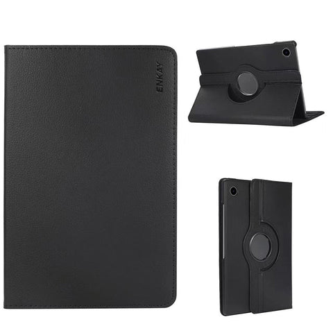 ENKAY HAT PRINCE For Samsung Galaxy Tab A9 Tablet Case   Litchi Texture PU Leather Cover Stand
