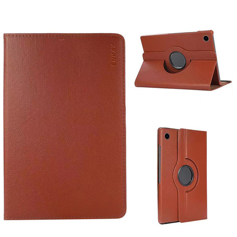 ENKAY HAT PRINCE For Samsung Galaxy Tab A9 Tablet Case   Litchi Texture PU Leather Cover Stand