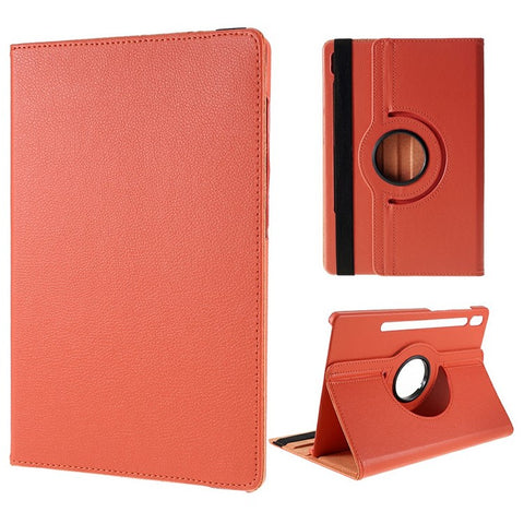 For Samsung Galaxy Tab S10 FE+ Case Rotating Stand PU Leather + PC Tablet Cover with Elastic Band