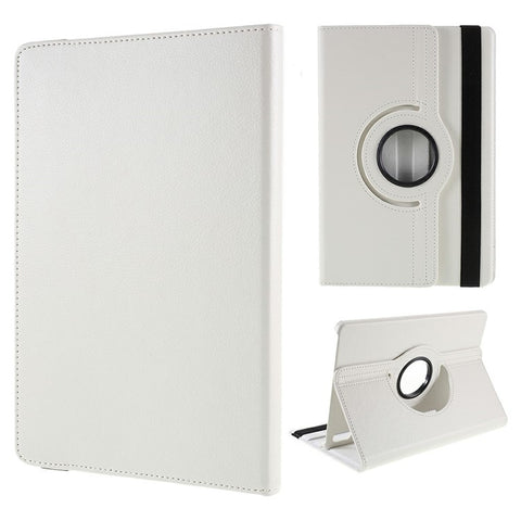 For Samsung Galaxy Tab S10 FE+ Case Rotating Stand PU Leather + PC Tablet Cover with Elastic Band